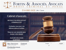 Tablet Screenshot of fortinetassocies.com